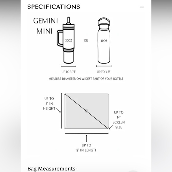 Gemini mini convertible nylon bag - Picture 9 of 16